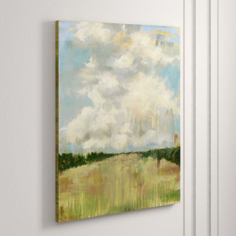 Fleecy Of Clouds Painting by Keegan Stewart, 47" H x 36" W, Knife Gel