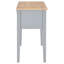  Bureau d'ordinateur en bois gris pour bureau à domicile 109,5 x 45 x 77,5 cm
