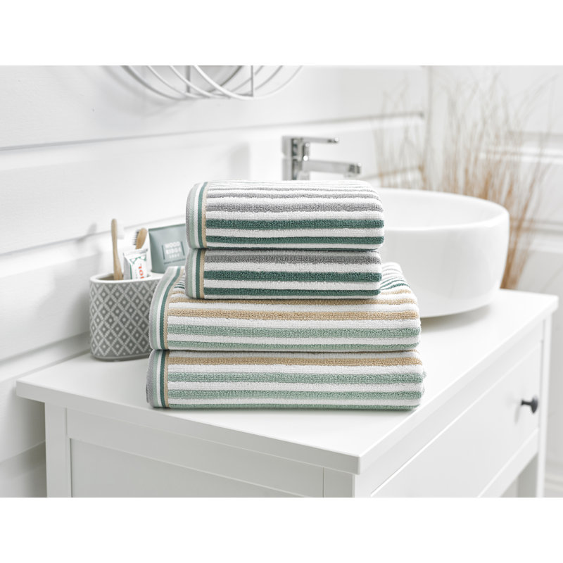 Midweight Jacquard Bath Sheet, Seagrass