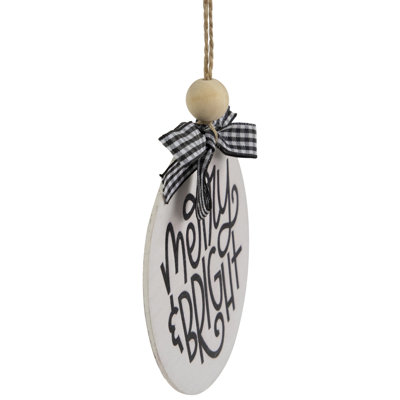 4'' Wood Holiday Shaped Ornament