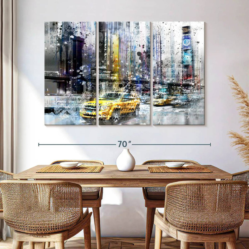 Sebbie NYC Collage, H 42 po x l 65 po