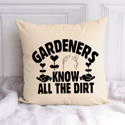 Garden Lover Funny Quote 582 - Throw Pillow Insert Included