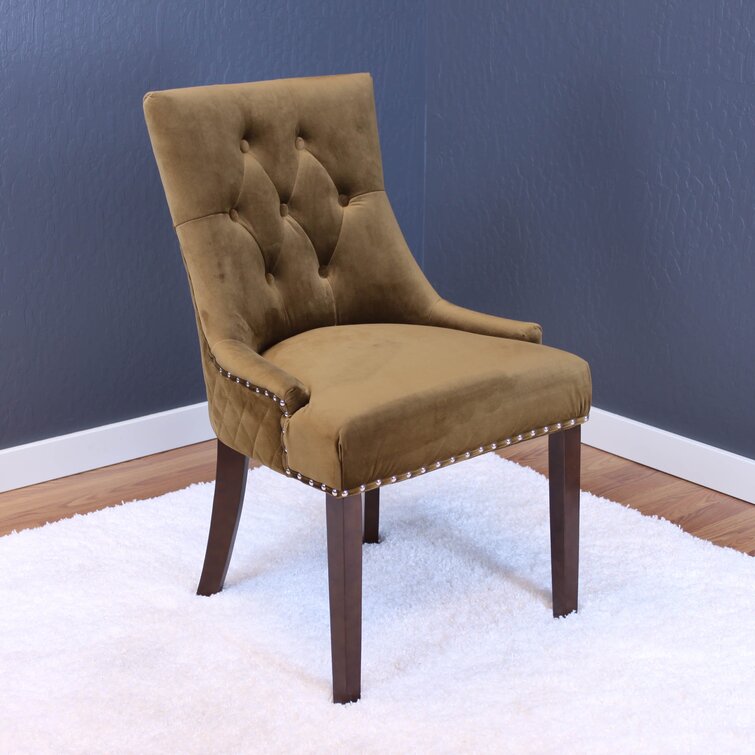 Bernyce Tufted Velvet Upholstered Dining Chair
