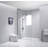 35.4'' - W x 79'' H Door Frameless Walk In Glass Screens with