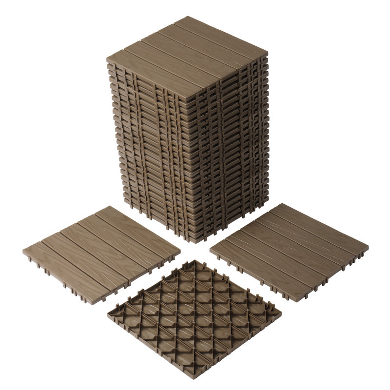 Carreaux de terrasse en plastique PE, Café