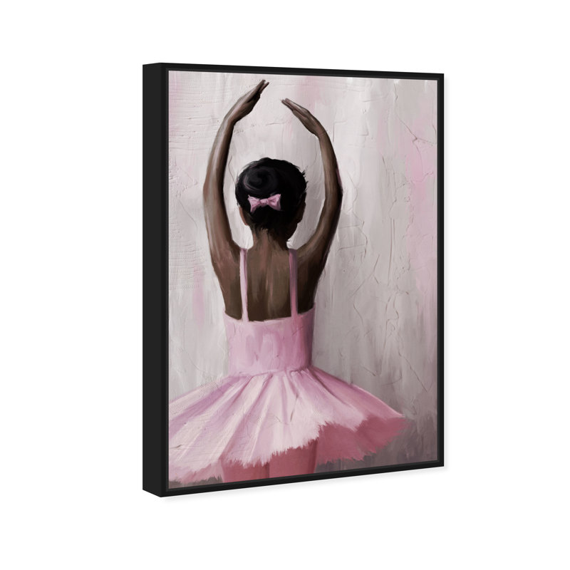 Apprendre le ballet - Impression sur toile, H 30 po x l 20 po, Cadre noir