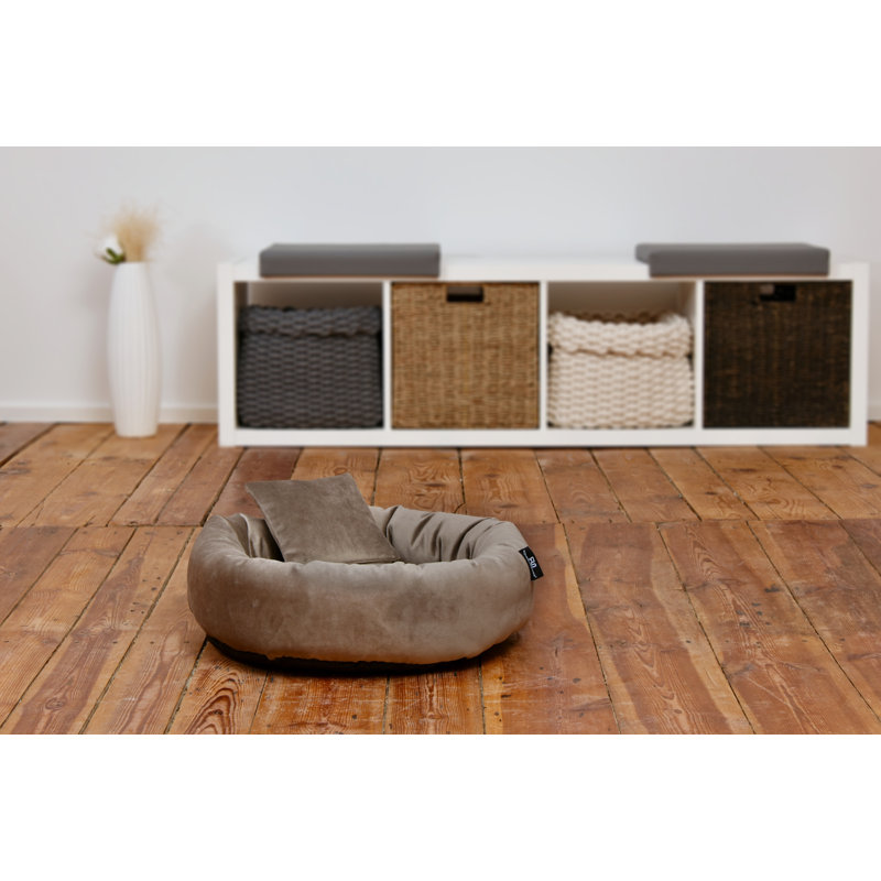 Polyester Pet Bed, Medium (50cm W x 50cm D x 15cm H), Taupe