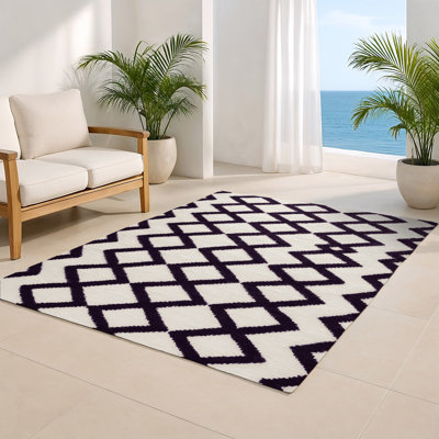 Tapis intérieur et extérieur beige Trellis