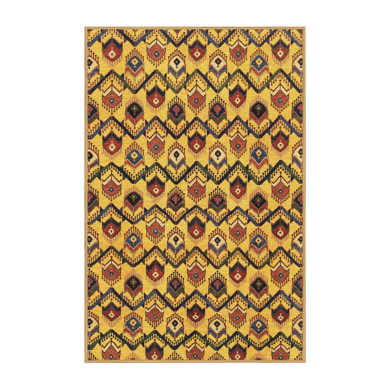Abstract Indoor Rug, Rectangle 2' x 3'