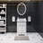 Goyette 24'' Single Bathroom Vanity with Marble Top-1197526937