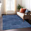 Tapis bleu marine intérieur / extérieur en polyester tissé à la machine Lummus-1240130092