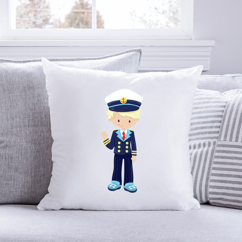 Nautical Sea Life_372 - Coussin décoratif inclus, H 14 po x l 14 po