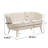 Shay 59.2" Flared Arm Curved Loveseat-1145435074