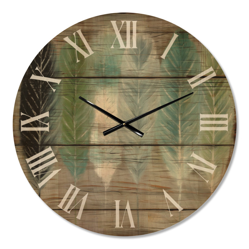 Horloge murale moderne en bois moderne, Medium