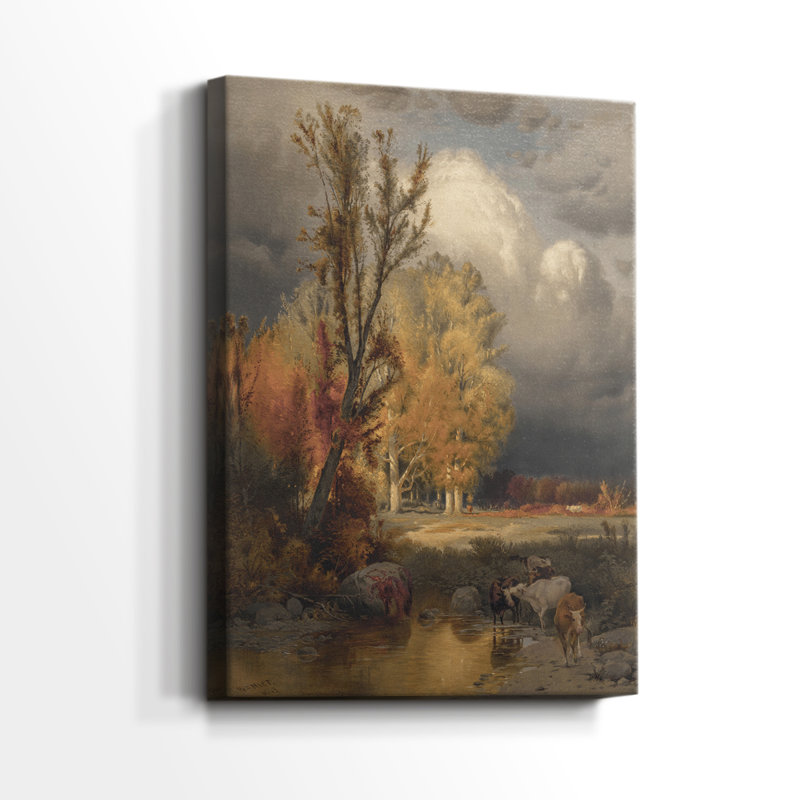 Paysage rétro CLXIX - galerie Cavas, H 27 po x l 18 po