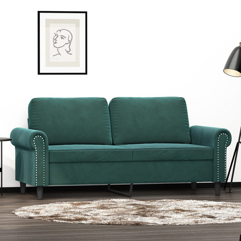 Canapé rembourré Nyziah, H 31,5 po x l 67,7 po x P 30,3 po, Dark Gray