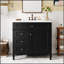 Meuble-lavabo moderne de 36 pouces avec lavabo supérieur, rangement spacieux et tiroir rabattable pour une organisation efficace-1382250963