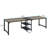 Zina 90.55'' W Rectangle Double Computer Desk-1301741940