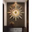  Horloge murale dorée en forme de coquillage-110438352