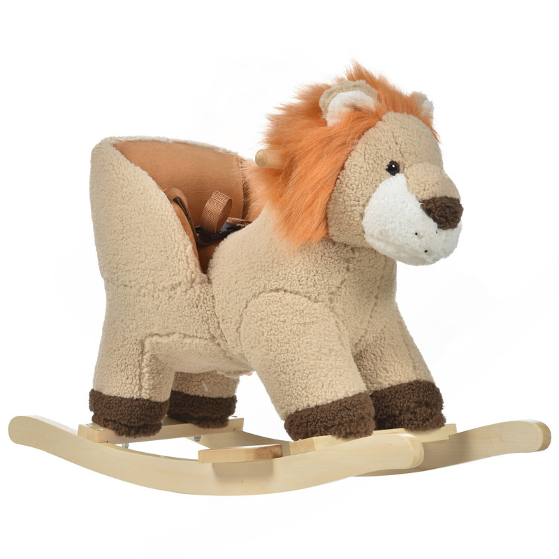 Lion à cheval à bascule avec son, Qba Baby