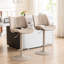 Tabouret de bar pivotant à hauteur réglable Tabouret de bar moderne en similicuir avec structure en métal-136954034