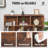 48-Inch Wide 10 Cube 3 Tier Wooden Bookshelf for Living Room, Bedroom, Office, Rustic Oak-587727769-570688469