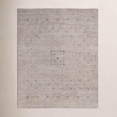 Simi Hand-Woven Geometric Cotton Wool Rug