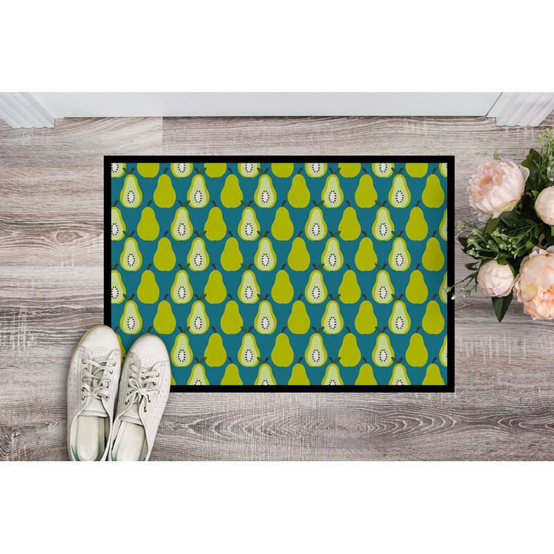 Tapis d'extérieur antidérapant Donohoe Caroline's Treasures, Vert, L 27 po x l 18 po