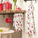 Ensemble de 2 serviettes de cuisine FIESTA Falling Strawberries, rouge écarlate, 16 po x 28 po