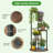 40.94" Height  4-Tier Rustic Brown Corner Plant Stand for Balcony, Garden & Patio