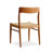 Burlywood Solid back side Chair(Set of 2)