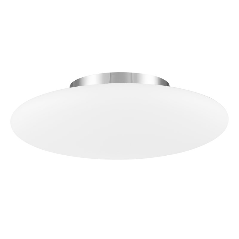 Pressione Glass Flush Mount, 14cm H x 42cm W x 42cm D