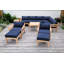 Monterey Outdoor Teak Conversation Set-811188838-847976551