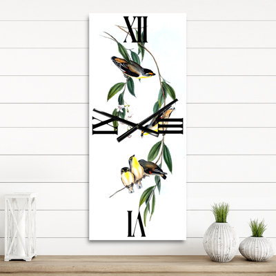 Horloge murale rétro Vintage Bird III