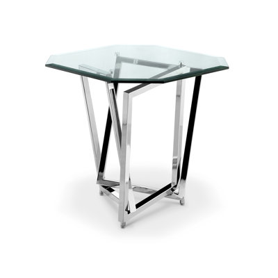 Glass Top End Table