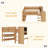 Loft Bed With Multi-Storage Bookcases, Boxes And Drawers, Solid Wood Low Loft Beds With Desk And Blackboard, No Box Spring Needed-192705348