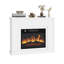 Balconera 100cm W White Electric Fireplace