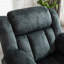 Fauteuil inclinable manuel en microfibre rembourrée de 40,9 po Britta, fauteuil inclinable en tissu respirant et doux pour la peau