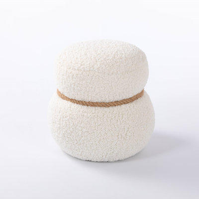 Snowman Stool, Seat Body Width 14.56 Inches, Round Belly, Playful Cute, Suitable For Any Space