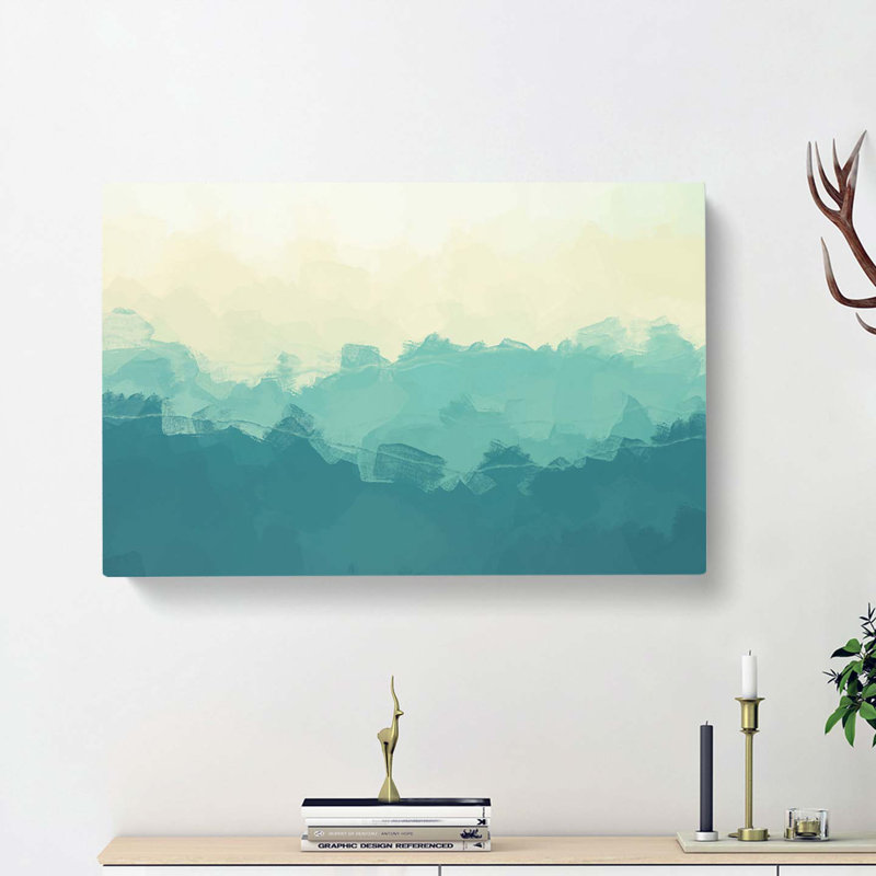 The Great Smokey Mountains in Abstract - Wrapped Canvas, 35cm H x 50cm W x 3cm D
