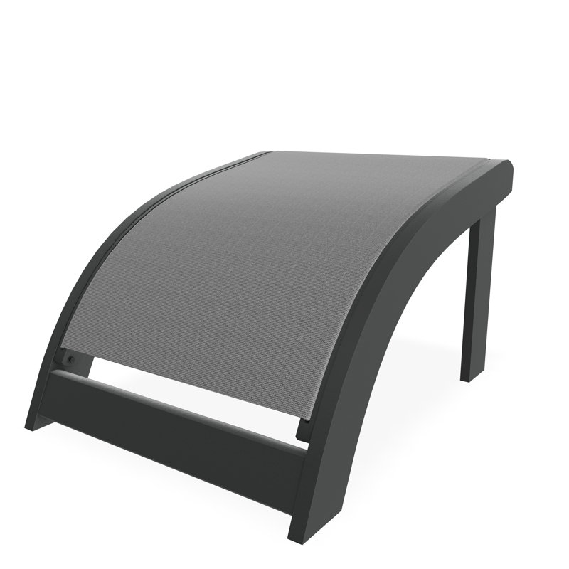 Repose-pieds Adirondack en polymère de qualité marine, Graphite, Titane Sunbrella®