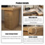 Bureaux en bois massif en L de couleur bois-107209659-107209656