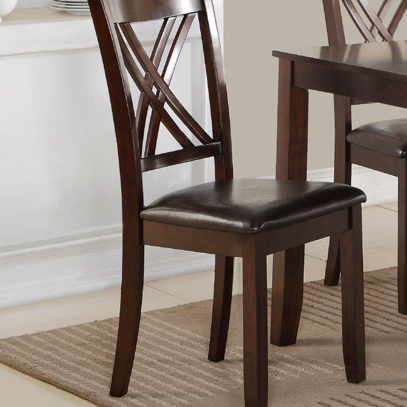 Ensemble de salle à manger 7 pièces avec table rectangulaire et chaises rembourrées en polyuréthane, parfait pour les maisons modernes et traditionnelles