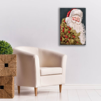 Epic Graffiti 'Old World Santa' by Ashley Bradley Canvas Wall Art