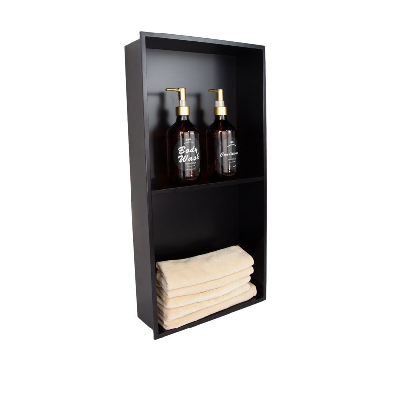 12 * 24 In Stainless Steel Shower Niche For Bathroom Storage
