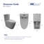 Toilette moderne une pièce à chasse double 1,1 / 1,6 GPF Reno en gris glacier (siège inclus)-94481061