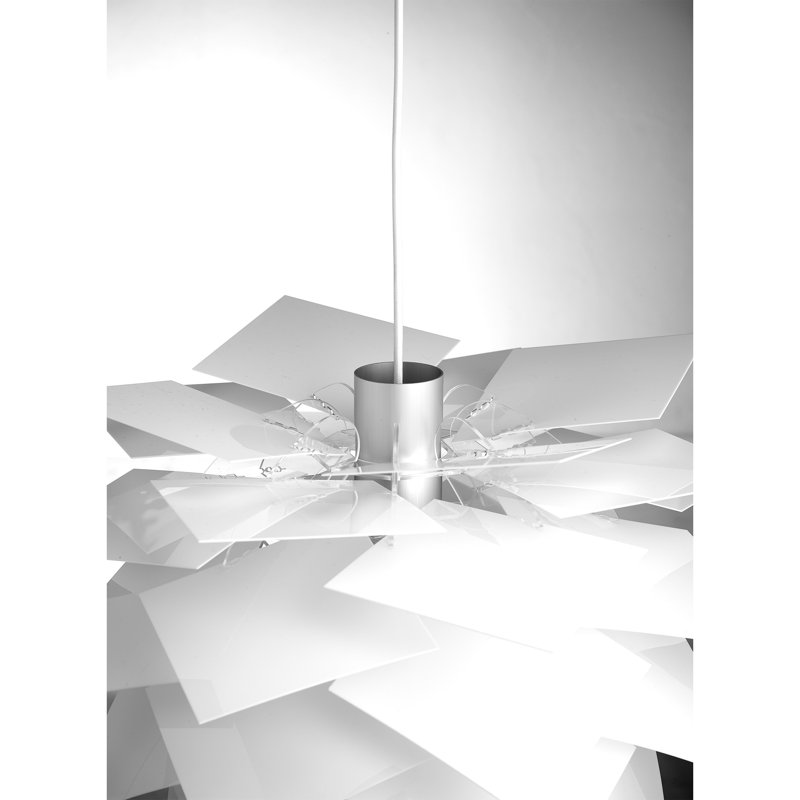 Pineapple 1 - Light Unique/Statement Pendant, White, 45cm H x 45cm W x 45cm D