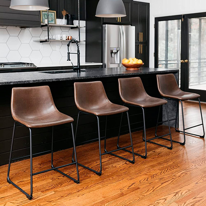 26" Counter Stool, Brown