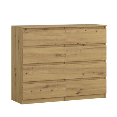 120cm W 8 - Drawer Chest of Drawers