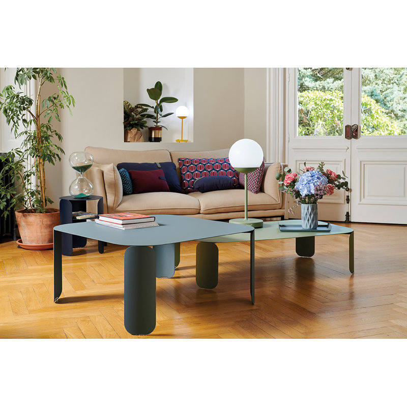 BeBop Outdoor Round Side Table, Willow Green